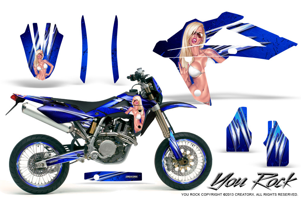 Husqvarna SMR 05-07 Graphics Kit You Rock Blue NP Rims